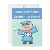 Boys Preschool / Kindergarten Graduation Party invitations by jamiecreates1 Boys Preschool / Kindergarten Graduation Party invitations