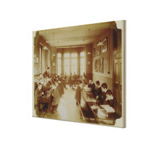 Boy's Recreation Room at the Deaf and Dumb Institu Canvas Print