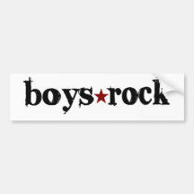Boys Rock Bumper Stickers