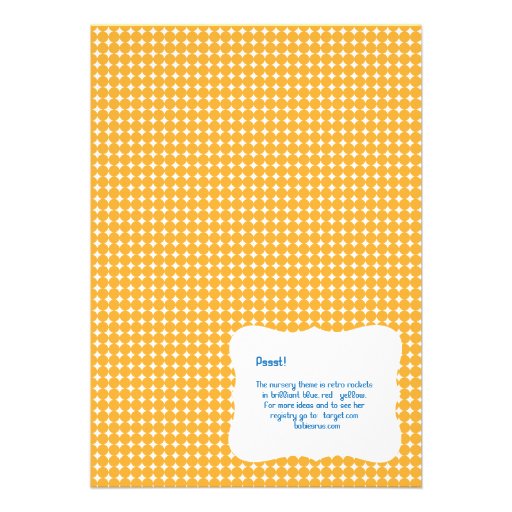 Boys Rocket Stellar Shower Invitations