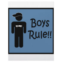 Boys Rule letterhead by definnativearts Boys Rule letterhead