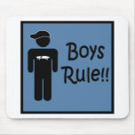 Boys Rule Mouse Pad