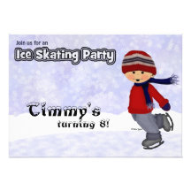 Boys Skating  Custom Invitations
