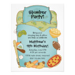 Boys Sleeping Bag Birthday Invitation