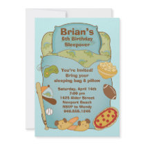 Boys Sleepover Party Invitation