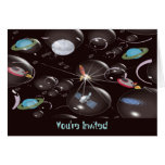Boy's Space Birthday Invitation Greeting Card