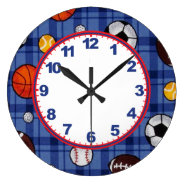 Boys Sports Clock with Numbers