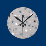 Boys starry night clock wall clocks