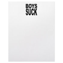 Boys Suck Customized Letterhead