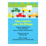 Boys Toy Car Invitations