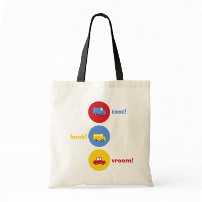 Boy's Toys Colorful Fun Cute Custom Gift Tote Bag by fat_fa_tin