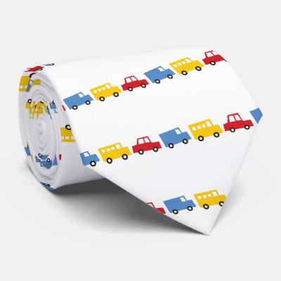 Boy's Toys Fun Cute Car Bus Truck Gift Favors Tie by fat fa tin
