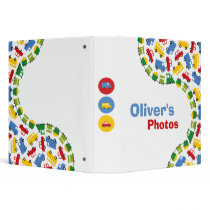 Boys' Toys Fun Transport Custom Binder