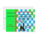 Boy's Train Birthday Invitation invitation