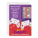 Boys Video Game Birthday Party Invites