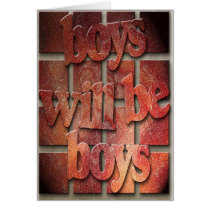 Boys Will Be Boys cards