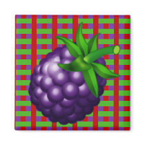 Boysenberry Plaid magnets