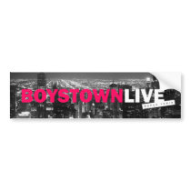 Boystown Live -  Bumper Sticker bumper stickers