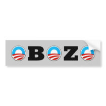Bozo anti Obama bumper stickers