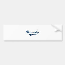 Bozrah Connecticut Classic Design Bumper Stickers