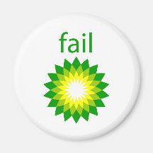BP Oil Spill Fail Logo Fridge Magnets
