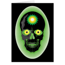 BP Skull Greeting Card