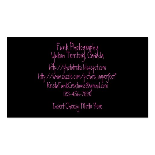 BPUR Black Cat Purple Eyes Business Card Template (back side)