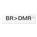 BR>DMR BUMPER STICKERS