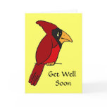 BR- Funny Cardinal Get Well Card