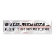BRAA We cling to our guns and religion bumper stickers