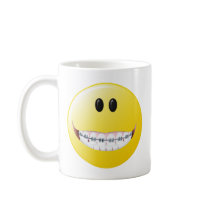 Braces Smiley Face Coffee Mug