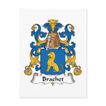 Brachet Family Crest postcards by coatsofarms Brachet Family Crest postcards