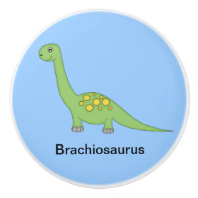 Brachiosaurus Dinosaur Ceramic Knob
