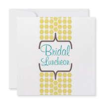 Bracket Band in Yellow Bridal Personalized Invitation