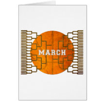 Bracketology March Basketball Awesomeness Greeting Card