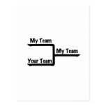 Bracketology - My Team vs Your Team postcards