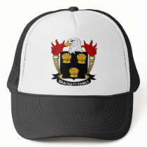 Brackett Family Crest hats
