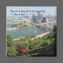 Brad and Dana - Wedding Favor magnets