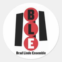 Brad Linde Ensemble Round Stickers