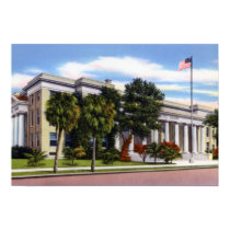 Bradenton Florida Manatee County Court House Poster