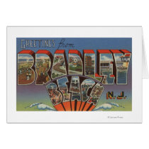 Bradley Beach, New Jersey - Large Letter Scenes Card