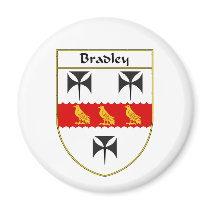 Bradley Coat of Arms/Family Crest magnets