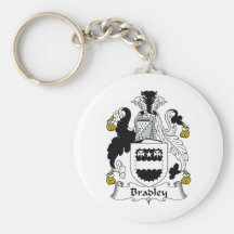 Bradley Family Crest Keychain