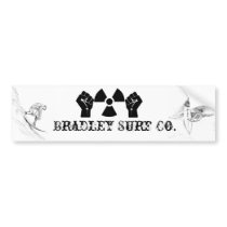 Bradley Surf Co. bumper stickers by bungersrf Bradley Surf Co. bumper stickers