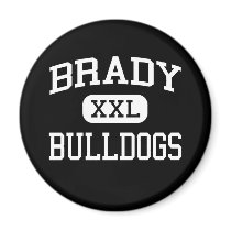 Brady - Bulldogs - Brady High School - Brady Texas magnets by customteamsportswear Brady - Bulldogs - Brady High School - Brady Texas magnets