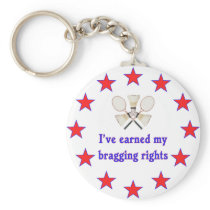 Bragging Rights Badminton Key Chains