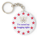 Bragging Rights Badminton Key Chains