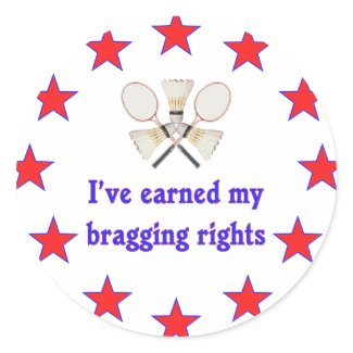 Bragging Rights Badminton Shirt