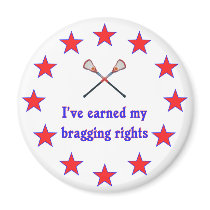 Bragging Rights Lacrosse Fridge Magnet