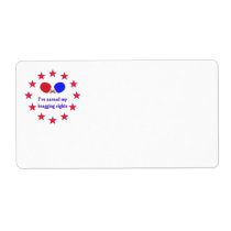 Bragging Rights Ping Pong Shipping Label
